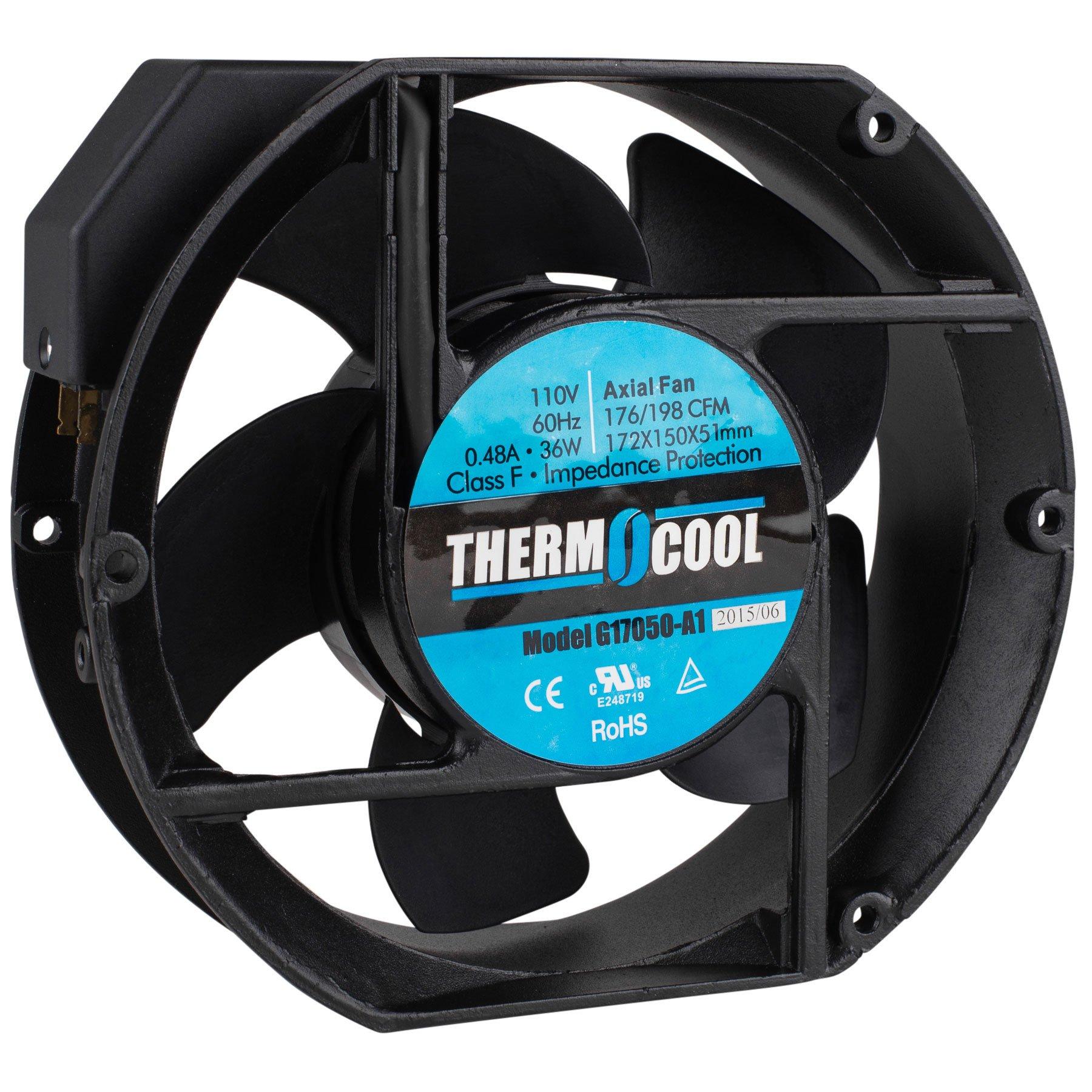 Thermo-Cool Thermocool Axial Cooling Fan 110V 176CFM 6.77" X 5.9" Truncated