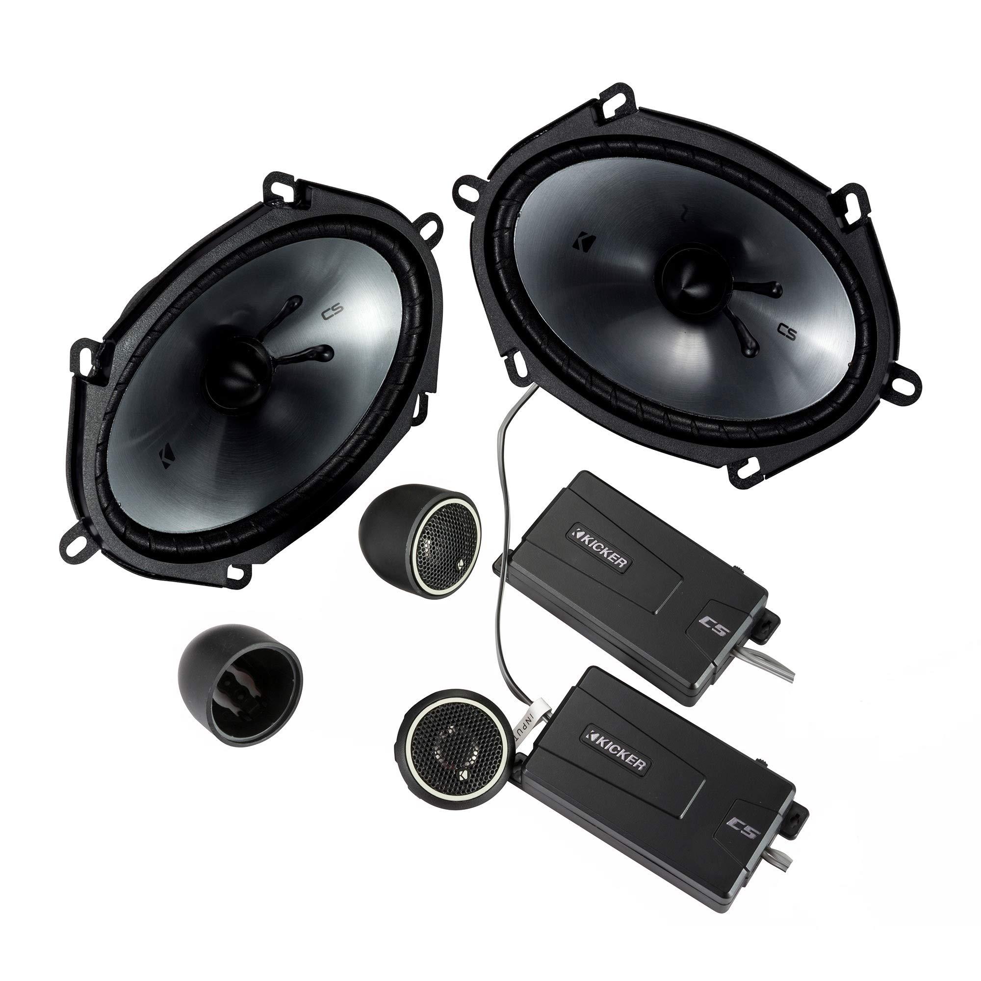 KICKER Kicker 46CSS684 CS-Series CSS68 6x8-Inch (160x200mm) Component System with .75-inch tweeters w/ 46CSC54 5.25" Coaxial Bundle