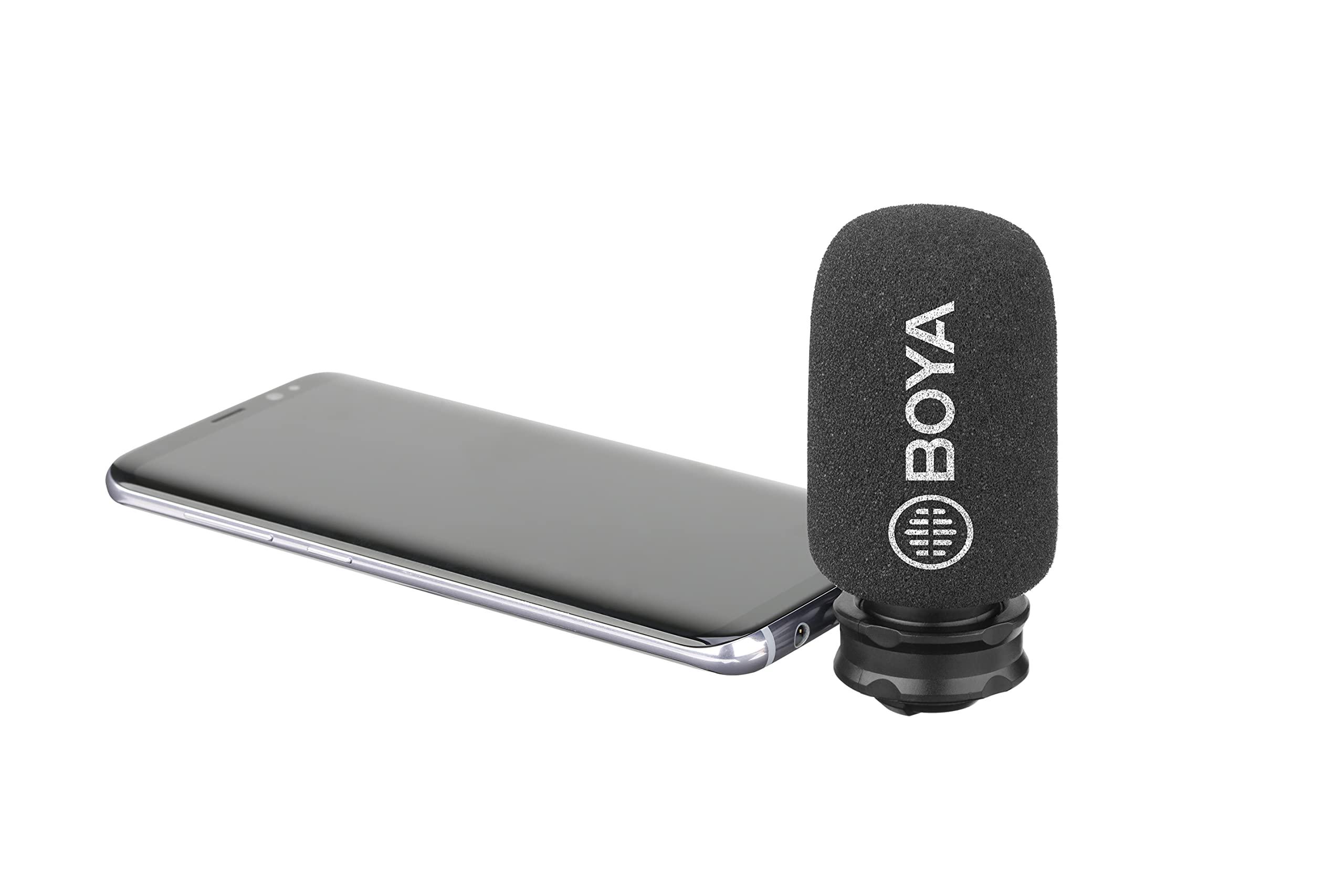 BOYA Boya BY-DM100 Plug & Play Digital Stereo Cardioid Condenser Microphone with Plug-in USB Type-C Connector for Android Devices (BYDM100)