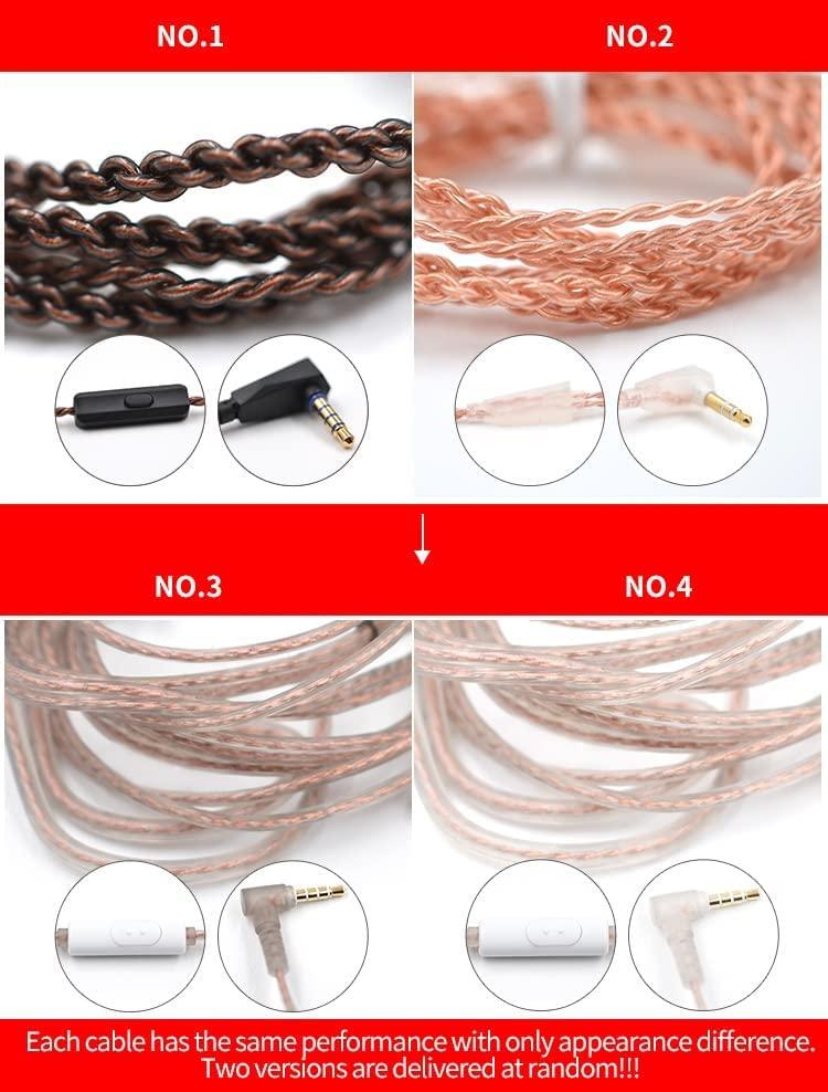 H HIFIHEAR KZ ZSN Pro Wired Earbuds in-Ear Headphones with 3.5mm Plug,Microphone with Built-in Remote to Control Music, Phone Calls,in-Ear Monitors with 2 Pin Detachable Tangle-Free Cable(Purple with Mic)