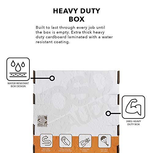 OSD Audio OSD 14/4 Speaker Wire 14 AWG/Gauge 4 Conductor UL List In Wall Direct Burial Graded CL2/CL3 Oxygen Free Copper OFC 500 Foot Snag Free Easy Pull Heavy Duty Box - White