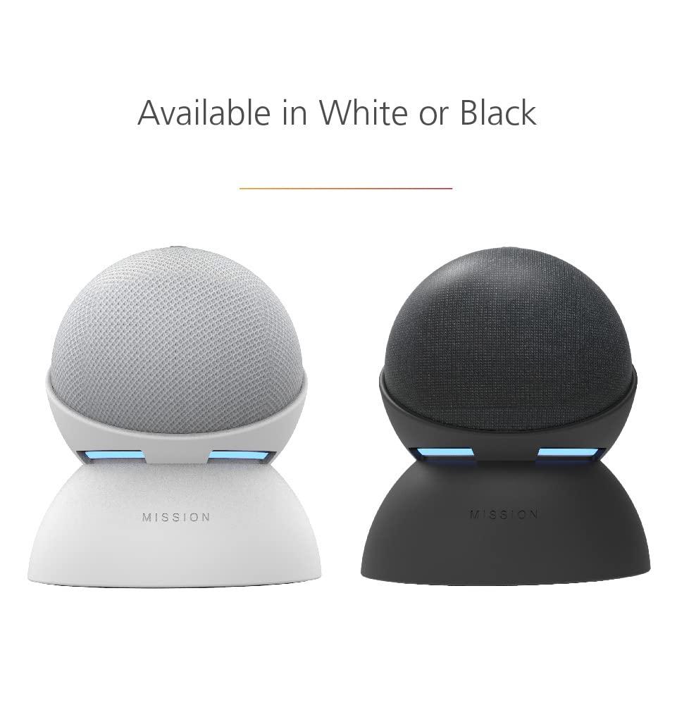 Mission Cables Made for Amazon Battery Base, for Echo Dot (4th & 5th generation)