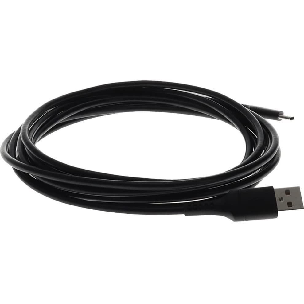 AddOn AddOn 1.0m (3.3ft) USB-C Male to USB 2.0 (A) Male Sync and Charge Black Cable