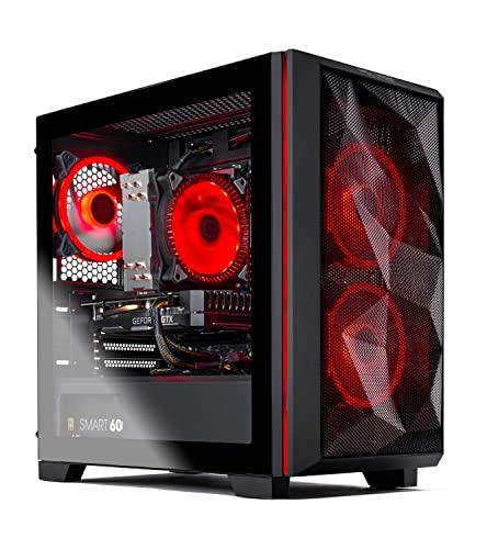 Skytech Gaming Skytech Gaming Chronos Mini Gaming PC Desktop AMD Ryzen 5 3600 3.6 GHz, NVIDIA RTX 3050, 500GB NVME SSD, 16GB DDR4 RAM 3200, 600W Gold PSU, Wi-Fi, Windows 11 Home 64-bit