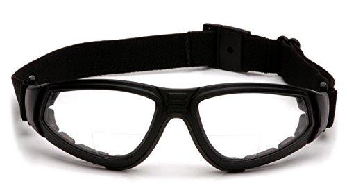 Pyramex Safety Pyramex XSG Reader Safety Glasses, Black Frame/Clear Anti-Fog + 2.5 Lens