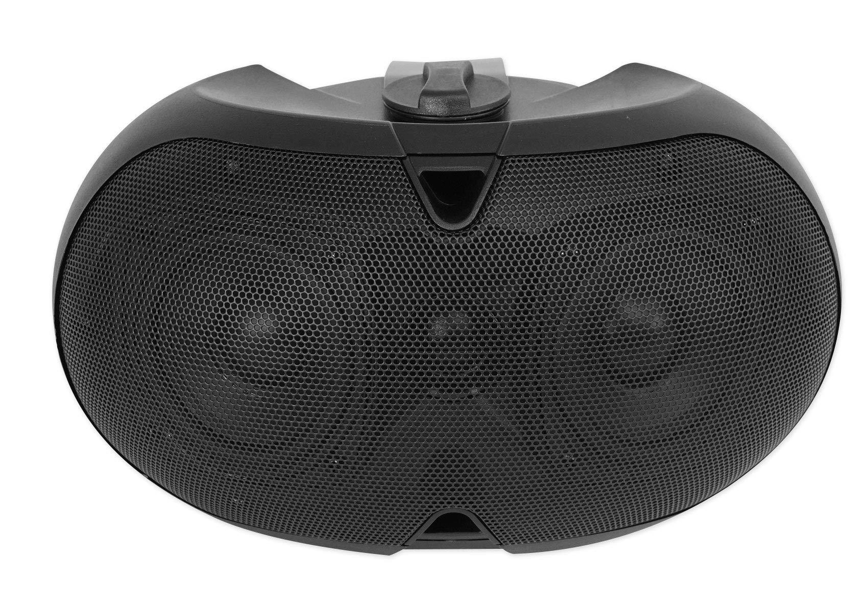 Rockville Rockville 6-Zone Amplifier+10 Black Dual 4" 70v Wall Speakers for Restaurant/Bar