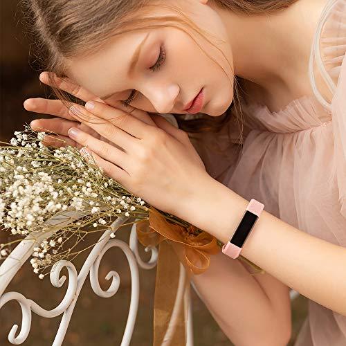 AK [5 Pack] Sport Bands Compatible with Fitbit Alta HR Bands and Fitbit Alta Bands Women Men, Classic Soft Silicone Replacement Wristbands Straps for Fitbit Alta HR/Fitbit Alta (5 Pack B, Small)