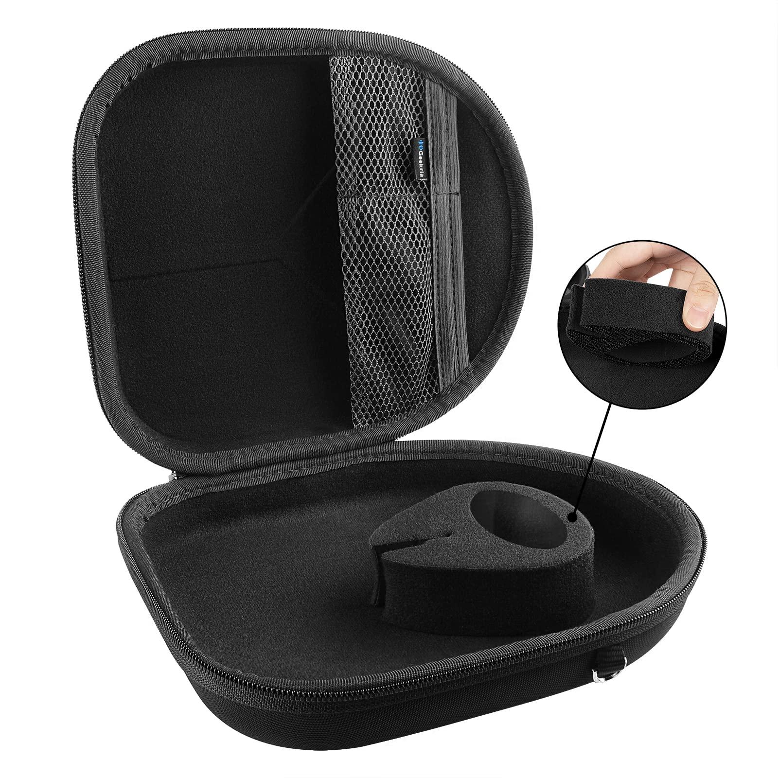 GEEKRIA Geekria Shield Case Headphones Compatible with Anker Soundcore Life Q20, Life Q30, Space Q45 Case, Replacement Protective Hard Shell Travel Carrying Bag with Cable Storage (Black)