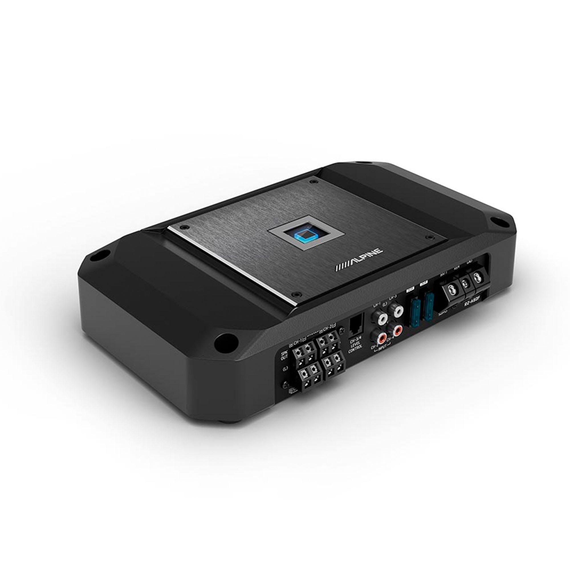 Alpine Alpine R2-A60F R-Series 4-Channel Amplifier & RUX-KNOB.2 Remote Bass Knob Bundle