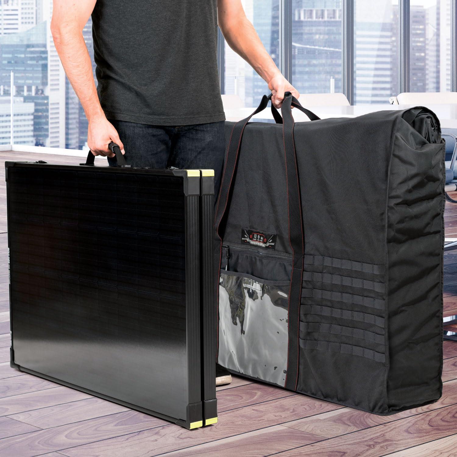 Mission Darkness Mission Darkness Eclipse Faraday Bag for Solar Panels & Extra-Large Electronics // Military-Grade RF Shielding Case Designed for EMP CME Solar Flare Protection, Preppers, and Personal Security