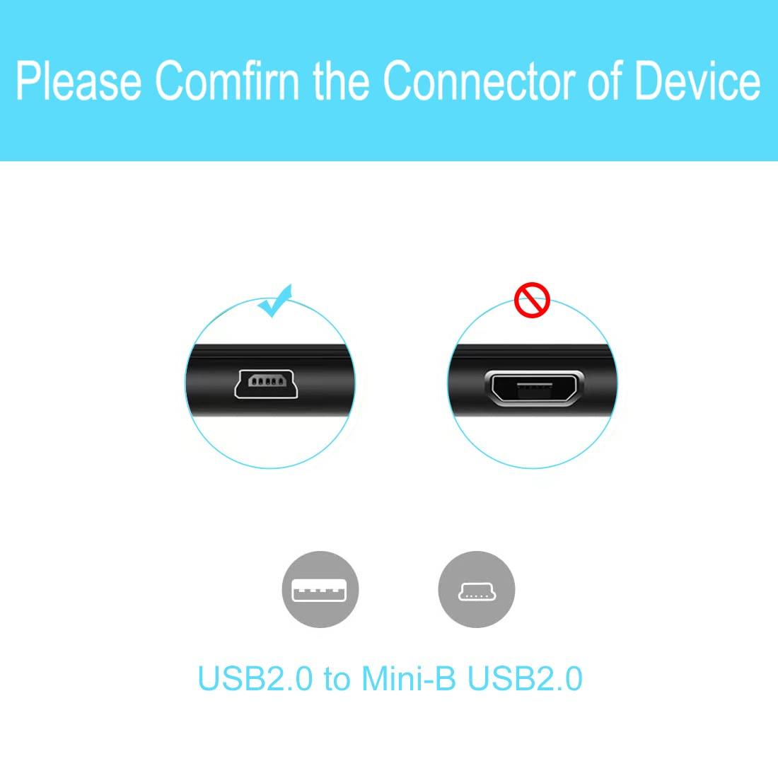 YEHUIM TI84 Charging Cable Charger for Texas Instruments TI-84 Plus CE/C Silver Edition, TI Nspire CX/CX CAS Graphing Calculator