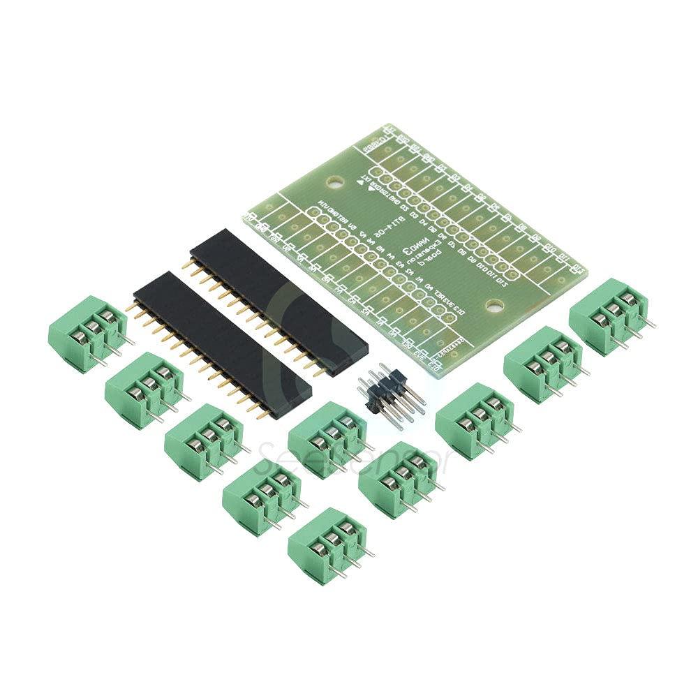 ElectronicMaker Controller Terminal Adapter Nano IO Shield V1.0 Expansion Board Simple Extension Plate PCB Board DIY Kits for Arduino