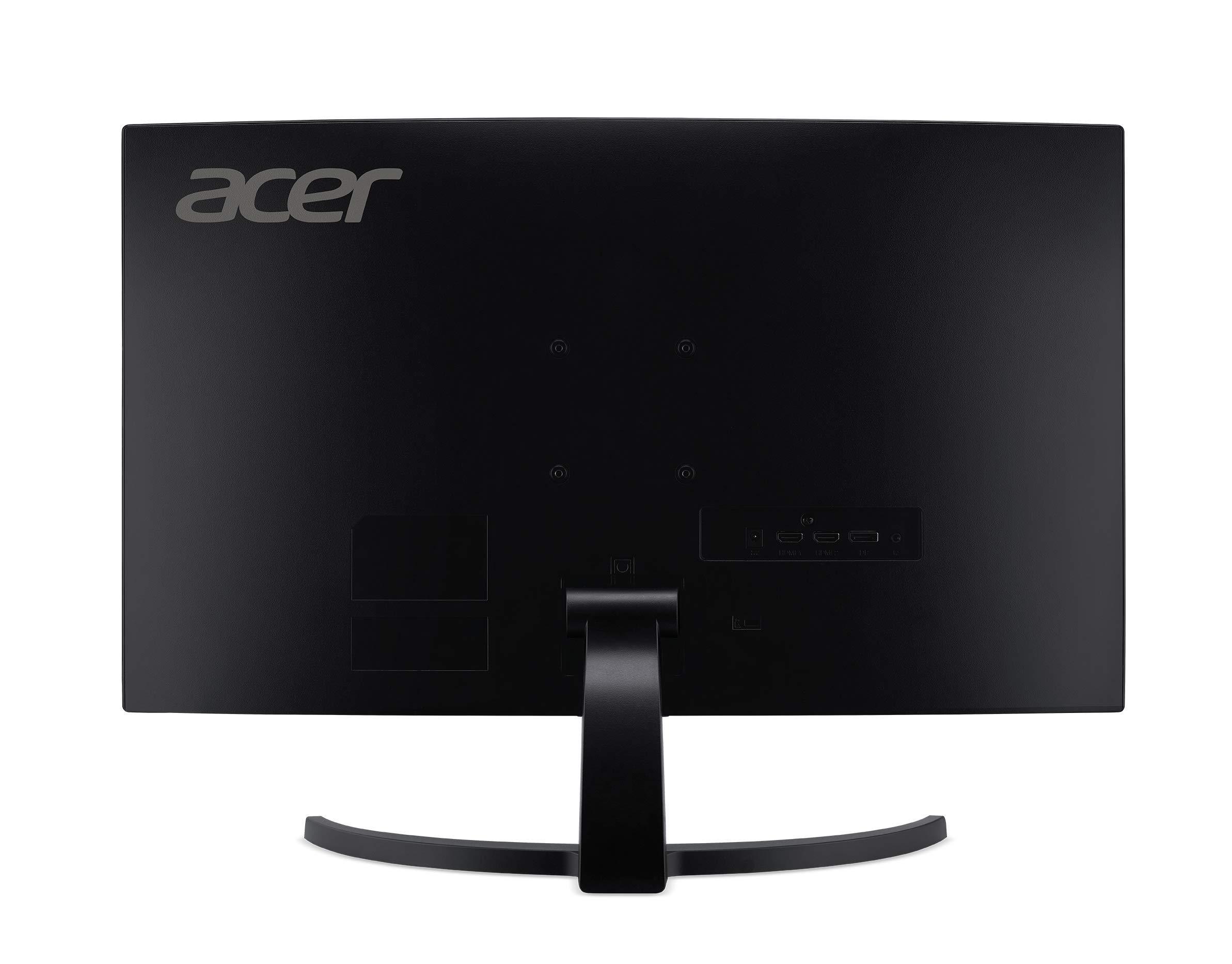 acer Acer Nitro 27" WQHD 2560 x 1440 1500R Curved PC Gaming Monitor | AMD FreeSync | 100Hz Refresh | 1ms VRB | Speakers | VESA Mountable | 1 x Display Port 1.2, 1 x HDMI 2.0 & 1 x HDMI 1.4 | ED273U Hbmiipx