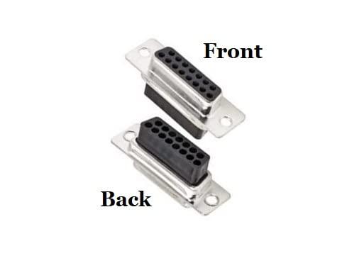 CompuCablePlusUSA CompuCablePlusUSA.com Best D-Sub Connector Crimp-On Unshielded Plastic Hood DIY Kit (DB15, Female)