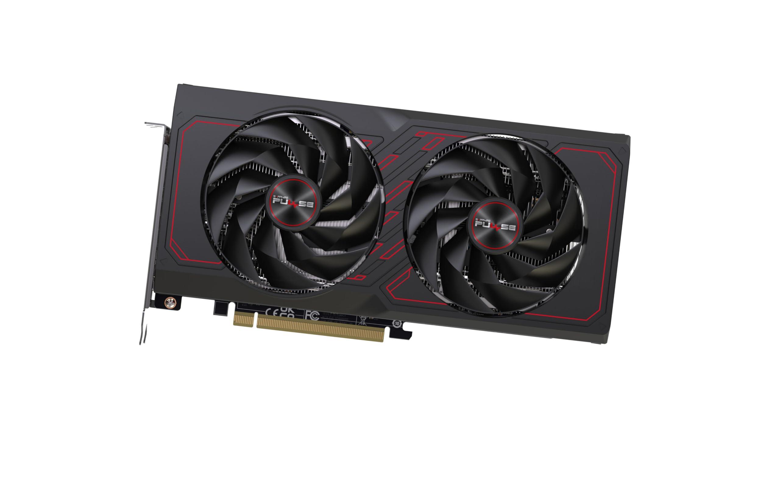 Sapphire Sapphire 11339-04-20G Pulse AMD Radeon RX 7600 XT Gaming Graphics Card with 16GB GDDR6, AMD RDNA 3