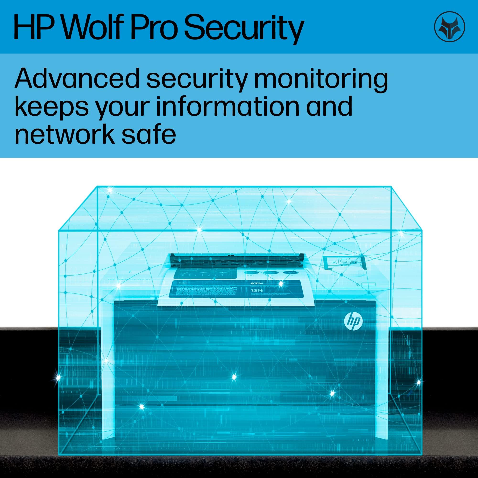 HP HP Color LaserJet Pro 4201dn Printer, Print, Fast speeds, Easy setup, Mobile printing, Advanced security, Best-for-small teams,white (Renewed)