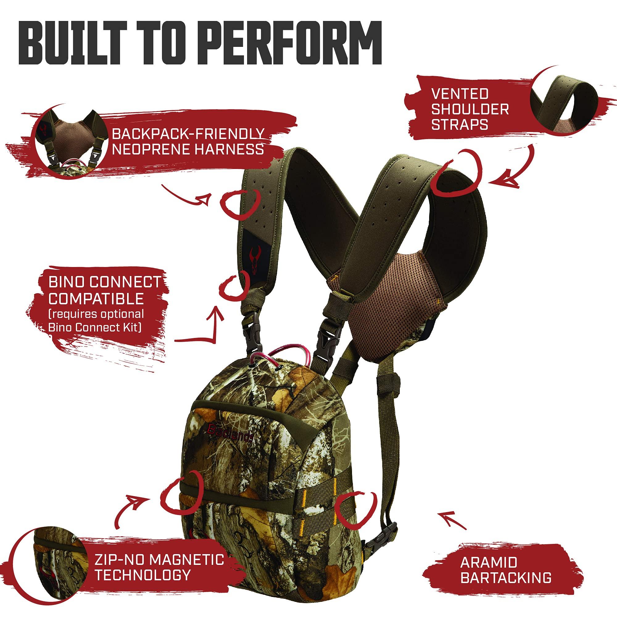 Badlands Badlands Camouflage Tactical Bino X Hunting Binocular Case Hydration Compatible, Realtree Edge