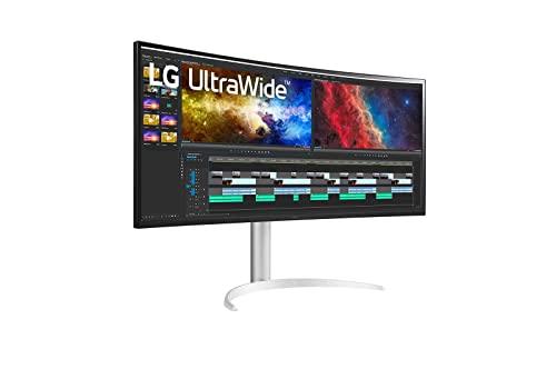LG LG 37.5 38BP85C-W 21:9 QHD+ UltraWide Curved Monitor with HDR10, USB Type-C, and AMD FreeSync, Black