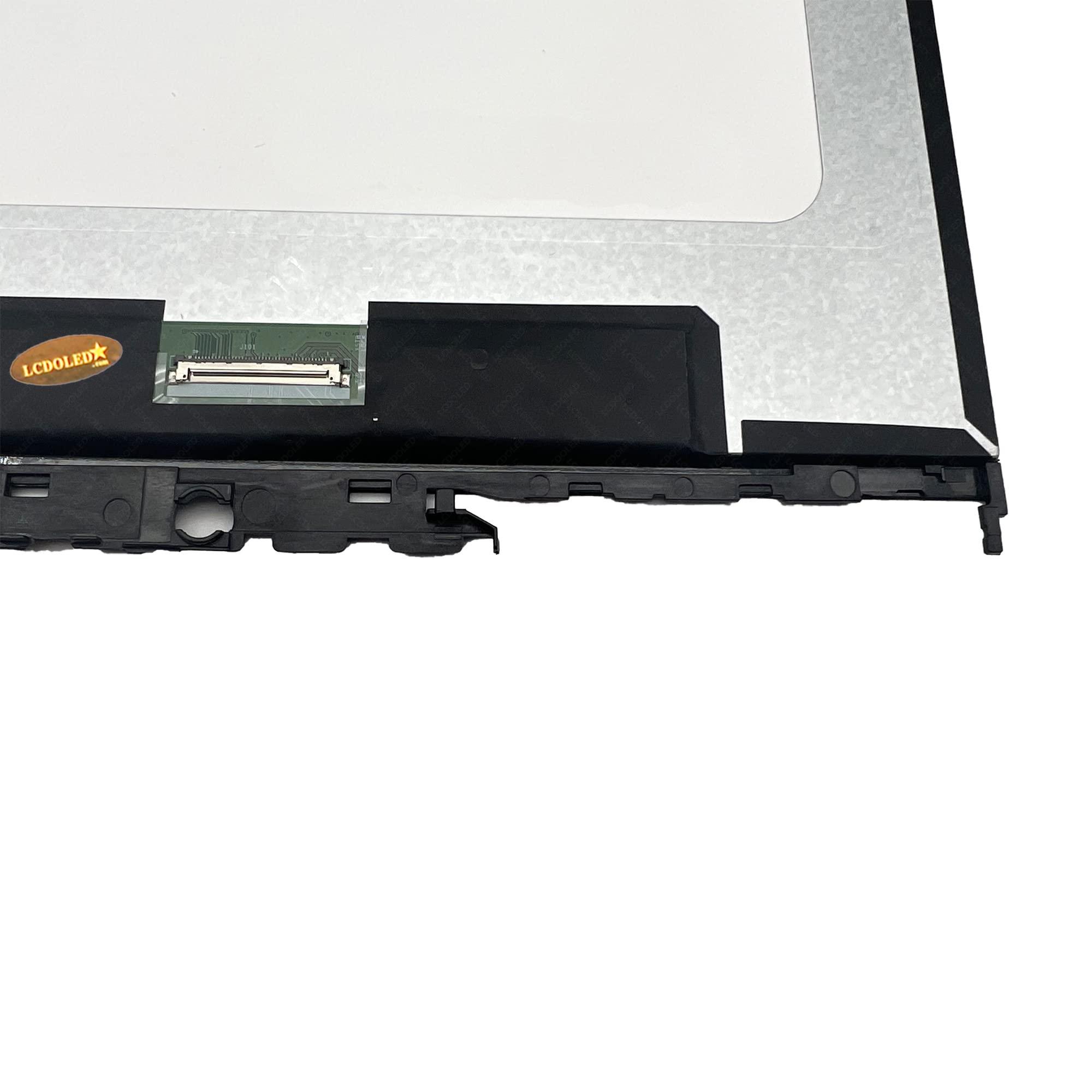 LCDOLED LCDOLED Replacement for Dell Inspiron 14 7415 2-in-1 P147G P147G001 14.0 inches FullHD 1920x1080 IPS LED LCD Display Touch Screen Digitizer Assembly Bezel with Touch Control Board 40Pin