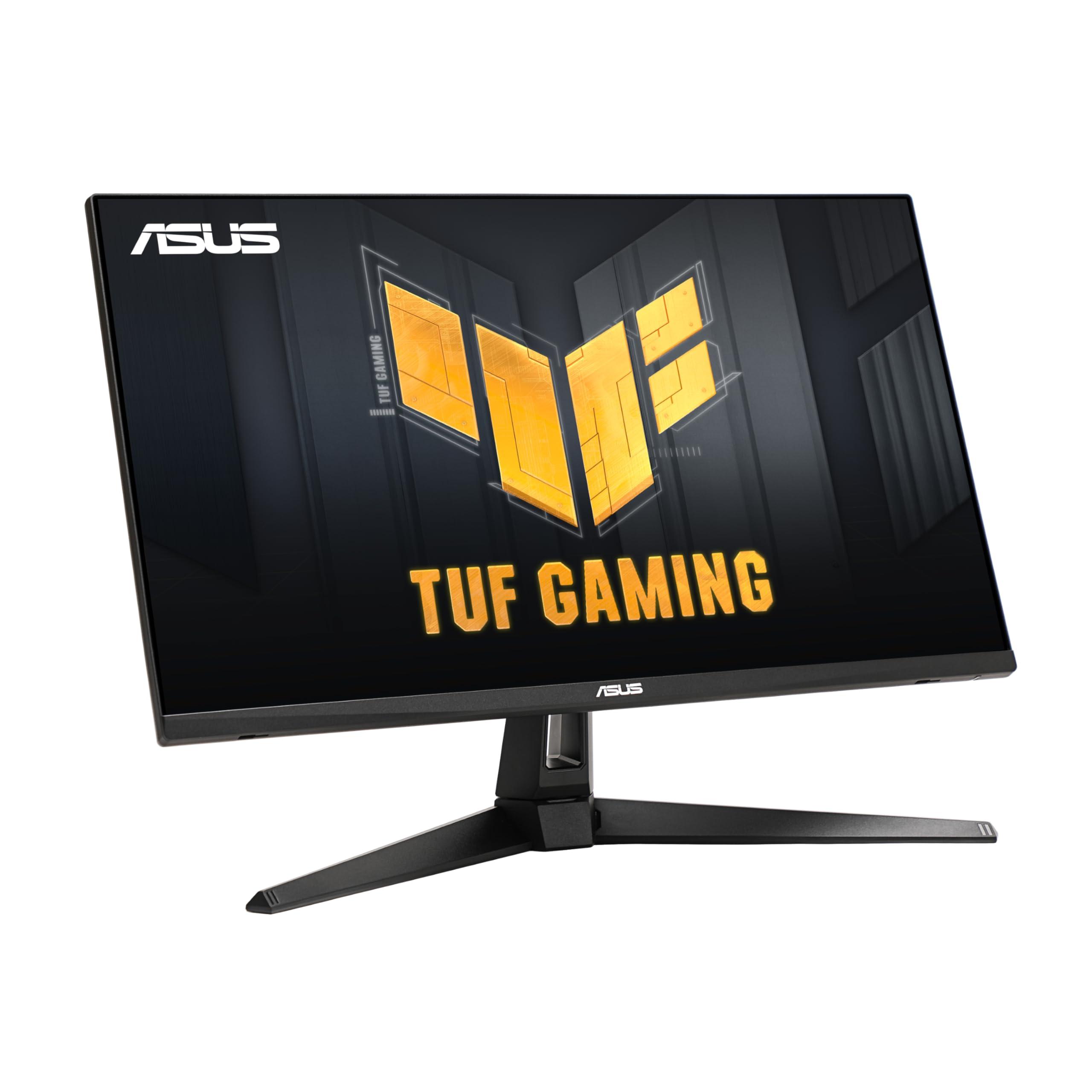 ASUS ASUS TUF Gaming 27 1440P HDR Monitor (VG27AQ3A) QHD (2560 x 1440), 180Hz, 1ms, Fast IPS, 130% sRGB, Extreme Low Motion Blur Sync, Speakers, Freesync Premium, G-SYNC Compatible, HDMI, DisplayPort