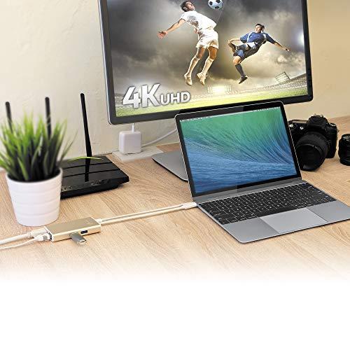 j5create j5create USB C Hub Multi-Adapter Docking Station with HDMI 4K, 2X USB 3.1 SuperSpeed Ports, Ethernet, Power Delivery 2.0 (JCA374)