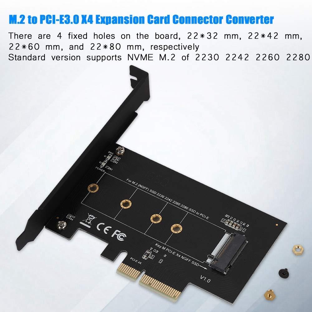 Zerone M.2 to PCI-E3.0 X4 Expansion Adapter Converter Connector PCI-E Riser for M2 NGFF NVME SSD