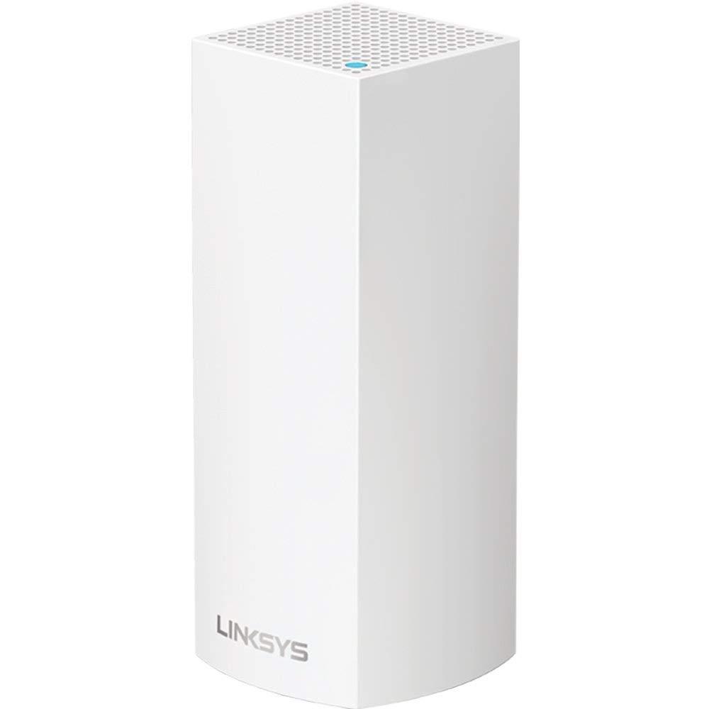 Linksys Linksys WHW0301 Velop Intelligent Mesh WiFi System: AC2200 Tri-Band Wi-Fi Router, Wireless Network for Full-Speed Home Coverage (White, 1-Pack)