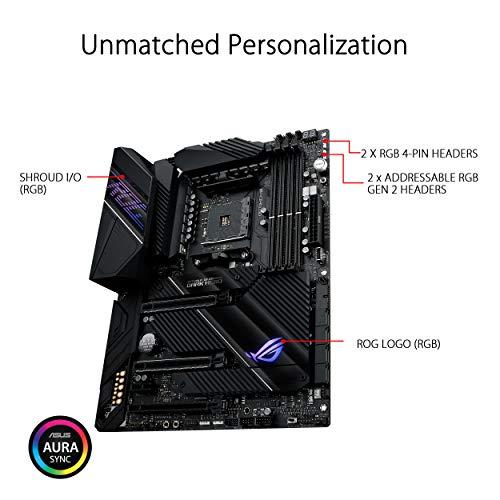 ASUS ASUS ROG Crosshair VIII Dark Hero AMD AM4 X570S Zen 3 Ryzen 5000 & 3rd Gen Ryzen ATX Gaming Motherboard (PCIe 4.0, 14+2 Ti Power Stages, PCH Heatsink, Wi-Fi 6, 2.5 Gbps LAN, USB 3.2 Gen 2 Type-C