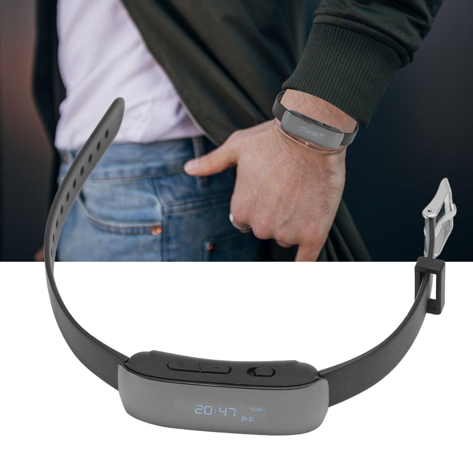 Yoidesu Digital Voice Recorder Watch, Bracelet Recording Device with 90mAh Battery, Wristband, MP3 Recorder with Timing Recording Audio Device, Watch Voice Activated Recorder (4G)