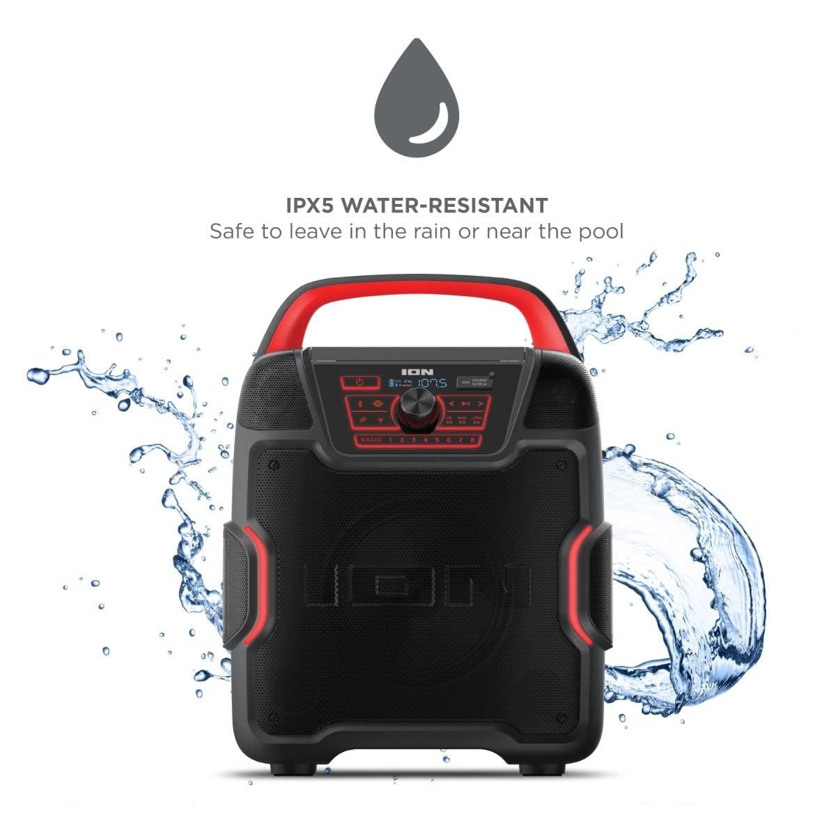 Ion iOn Audio Pathfinder 320 All Weather Bluetooth Speaker (Renewed), Black