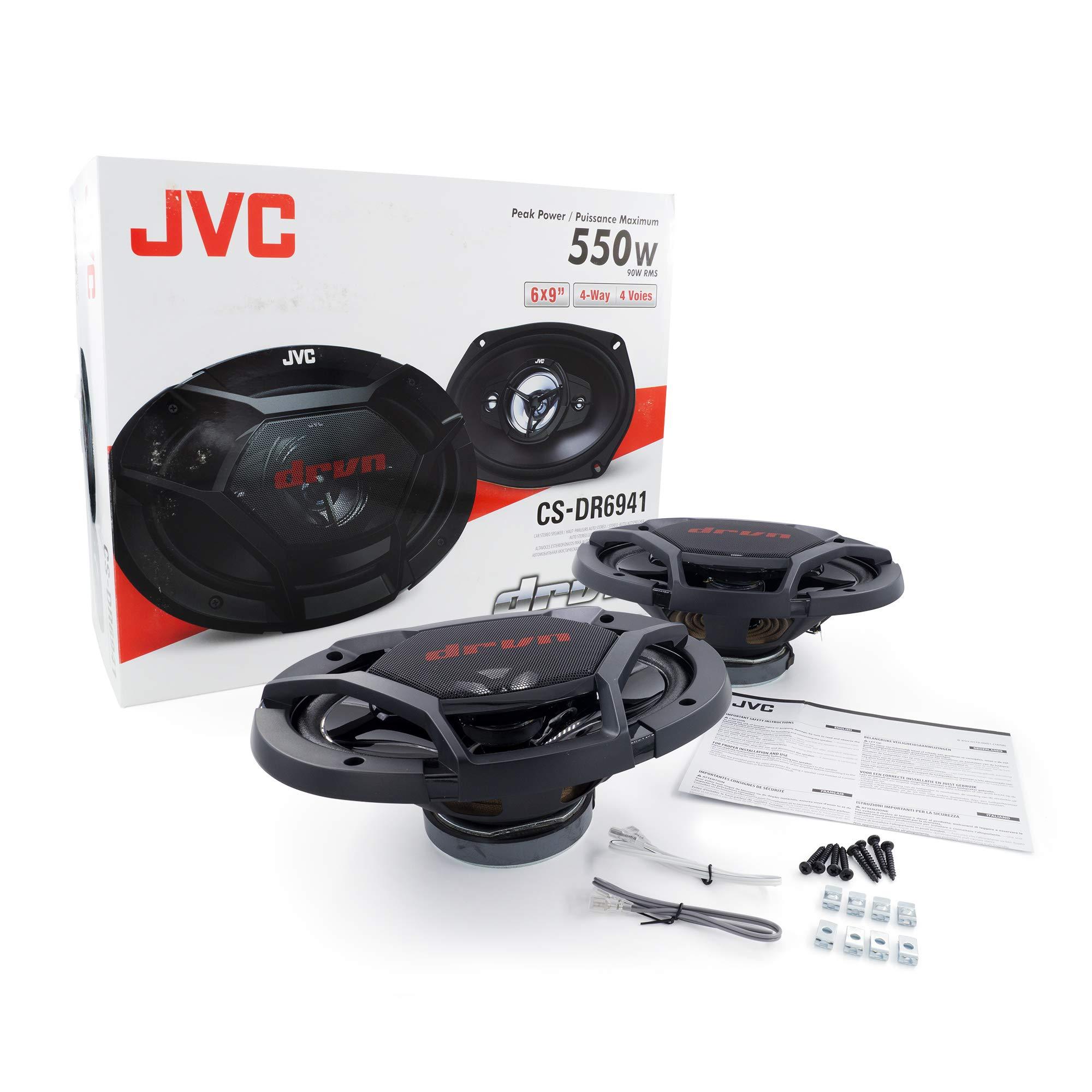 JVC JVC Mobile CS-DR6941 drvn DR Series Shallow-Mount Coaxial Speakers (6\" x 9\", 550 Watts Max, 4 Way)