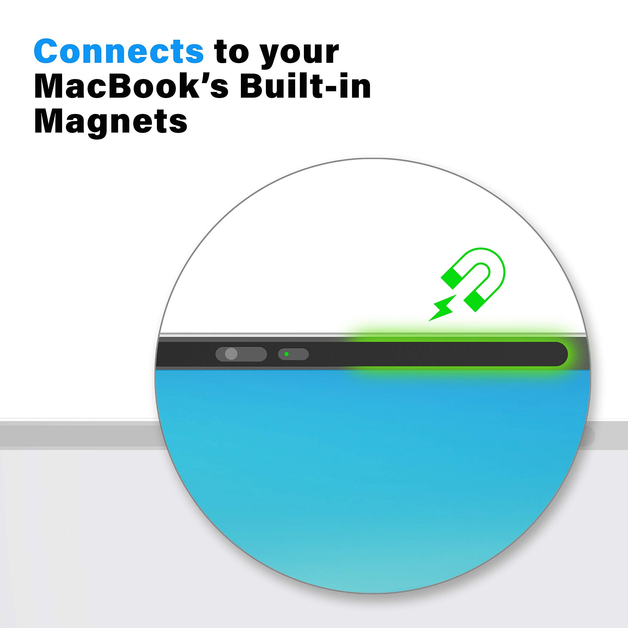 Eyebloc Eyebloc Webcam Cover for MacBook and MacBook Pro Models- Professional Edition Patented Magnetic Slider Design, Safe Screen Closure, Ambient Light Sensor Compatible