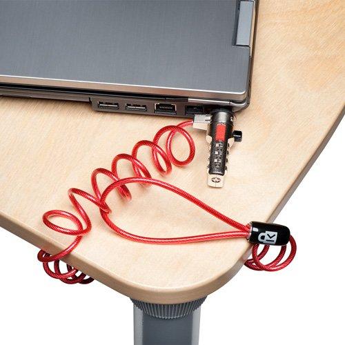 Kensington Kensington Portable Combination Cable Lock for Laptops and Other Devices - Red (K64671AM)