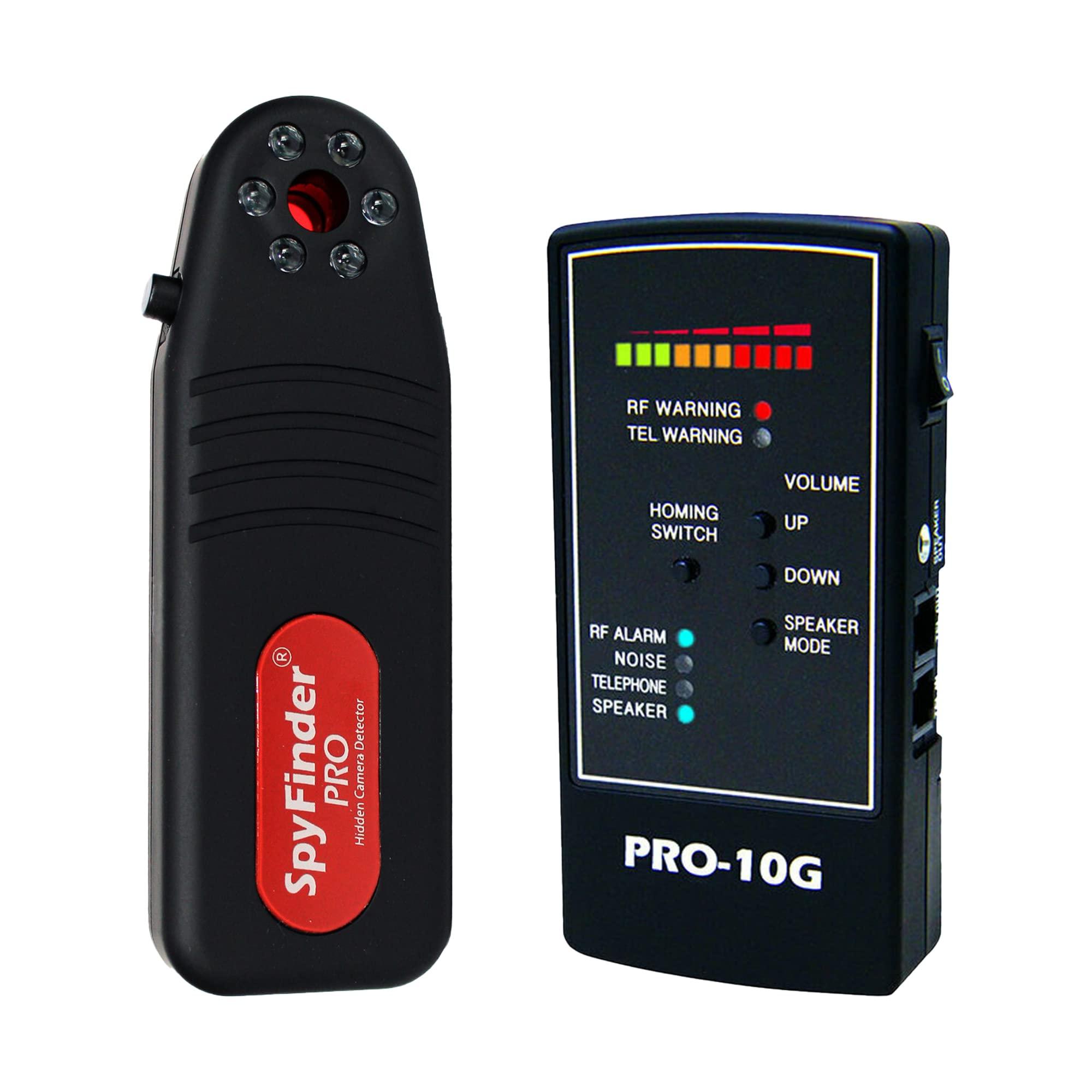 SPY ASSOCIATES SpyFinder ProMax Hidden Devices Detector Bundle - Video Surveillance Bug Sweeper Detector - Bug Detector Finds Wireless Hidden Camera Detectors, Hidden GPS Detector, Anti Spy Device - (Combo Set)