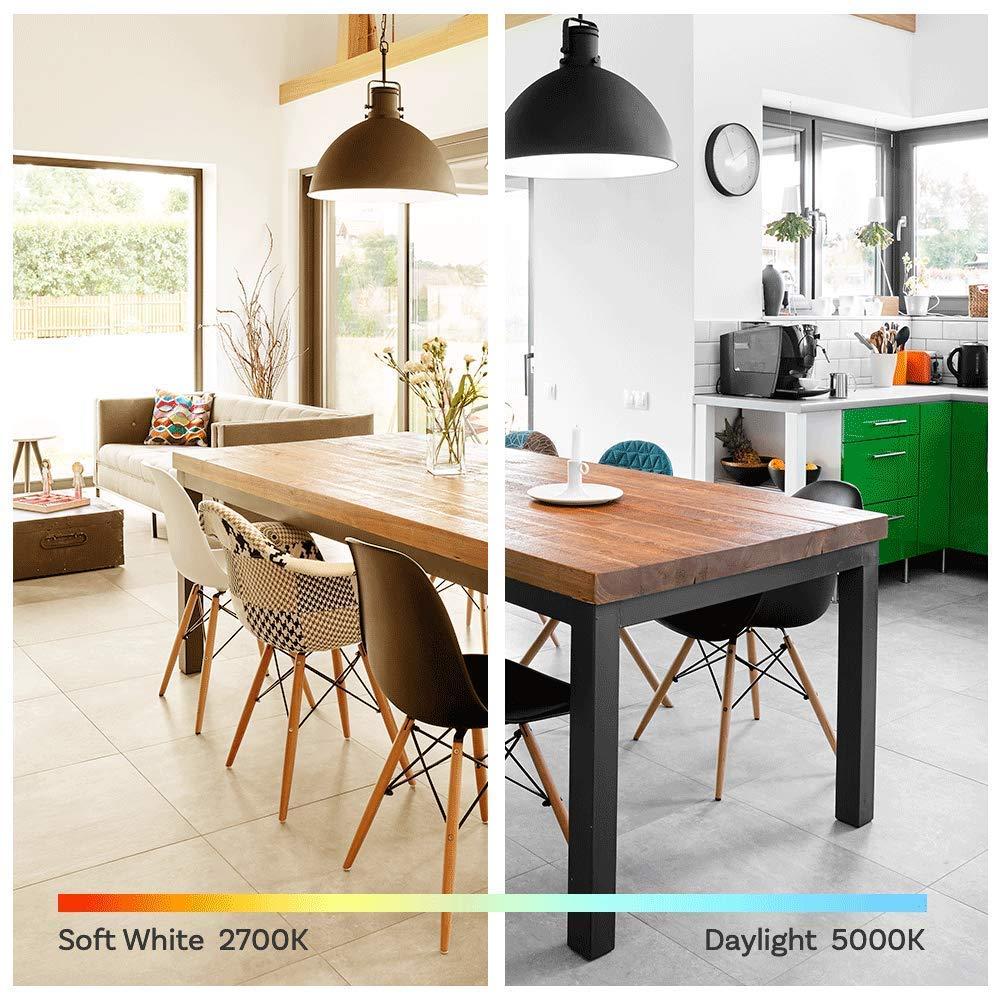 Amazon Basics Amazon Basics Soft White LED Light Bulb, A19, 40 Watt Equivalent, Energy Efficient 6W, E26 Standard Base, 2700K, Non-Dimmable, 10,000 Hour Lifetime, 6-Pack