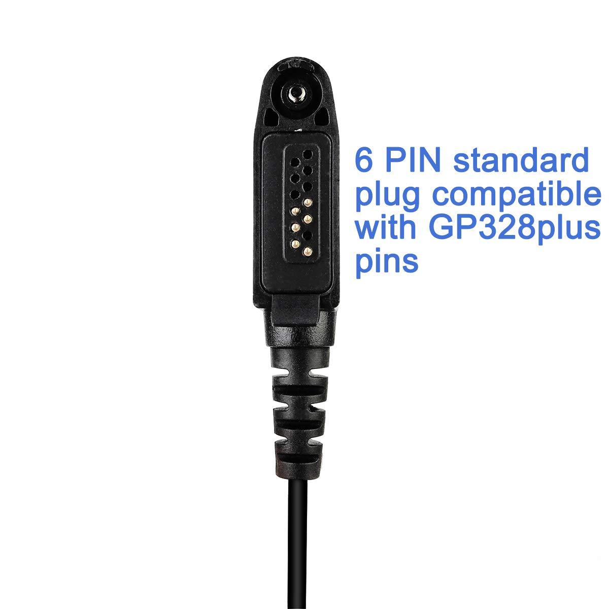 Retevis Retevis RT29 Walkie Talkies(6 Pack) with Earpiece(6 Pack), Long Range, Heavy Duty, 3200mAh Rechargeable,Emergency Alarm Two Way Radios with Charging Station, Waterproof Walkie Talkie Earpiece