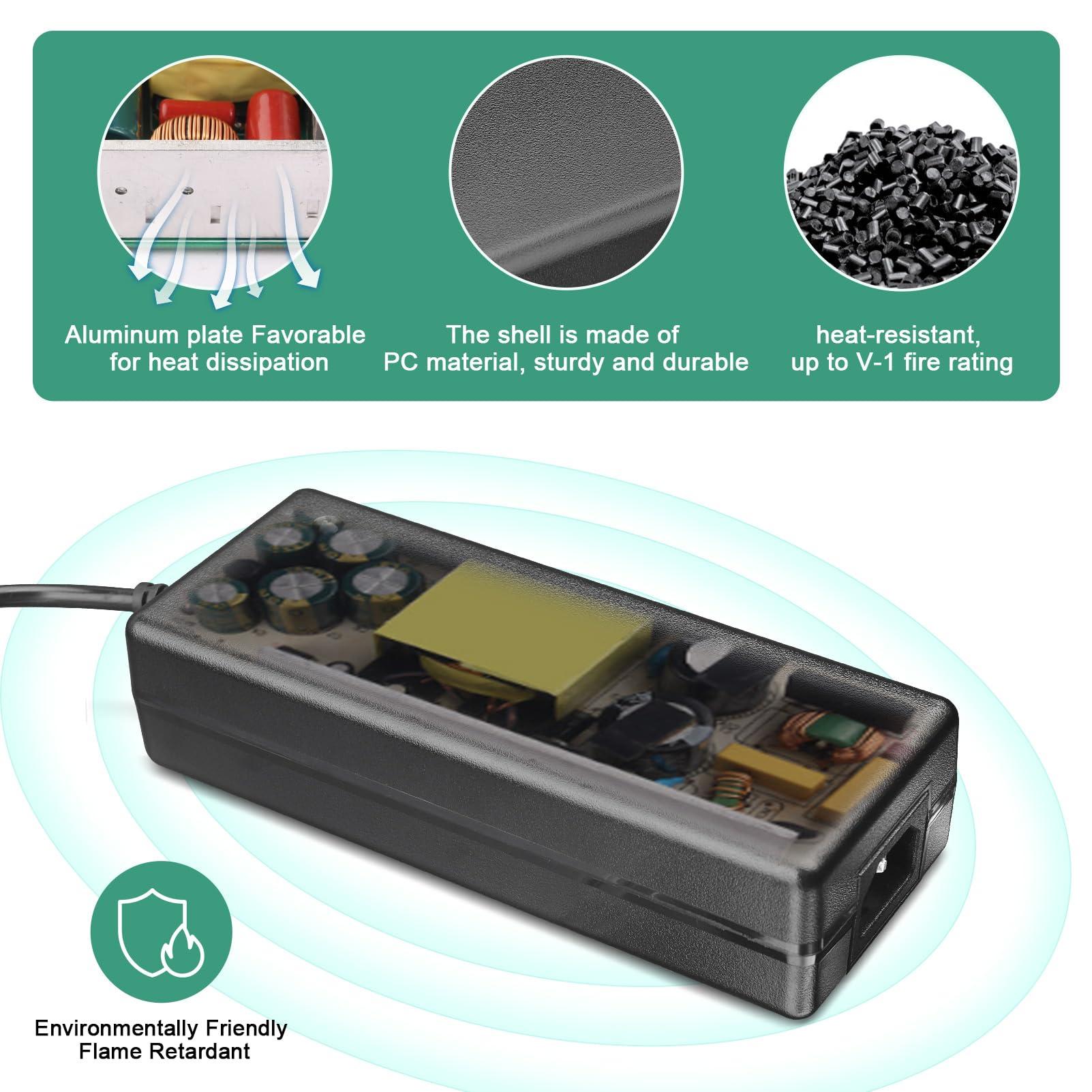 COOLM COOLM 12V 15A Power Supply Adapter 180W Converter 100-240V AC to DC 12 Volt 15Amp 15 Amp Power Adapter Transformer for LED Strip Light LED Driver CCTV Security System Replacement 12V 12.5A 12A