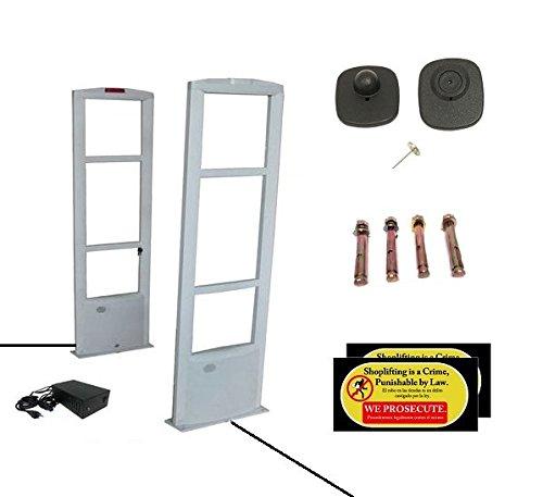 GZKP Wireless Retail Store EAS Gate Security Antenna System + 1000 Sensor Tag and Working Accessory