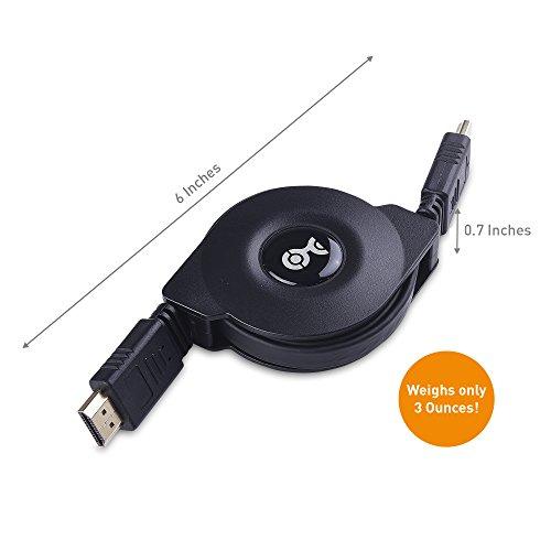 Cable Matters Cable Matters Retractable HDMI Cable with HDR and 4K 60Hz Resolution Support - 3.3 Feet