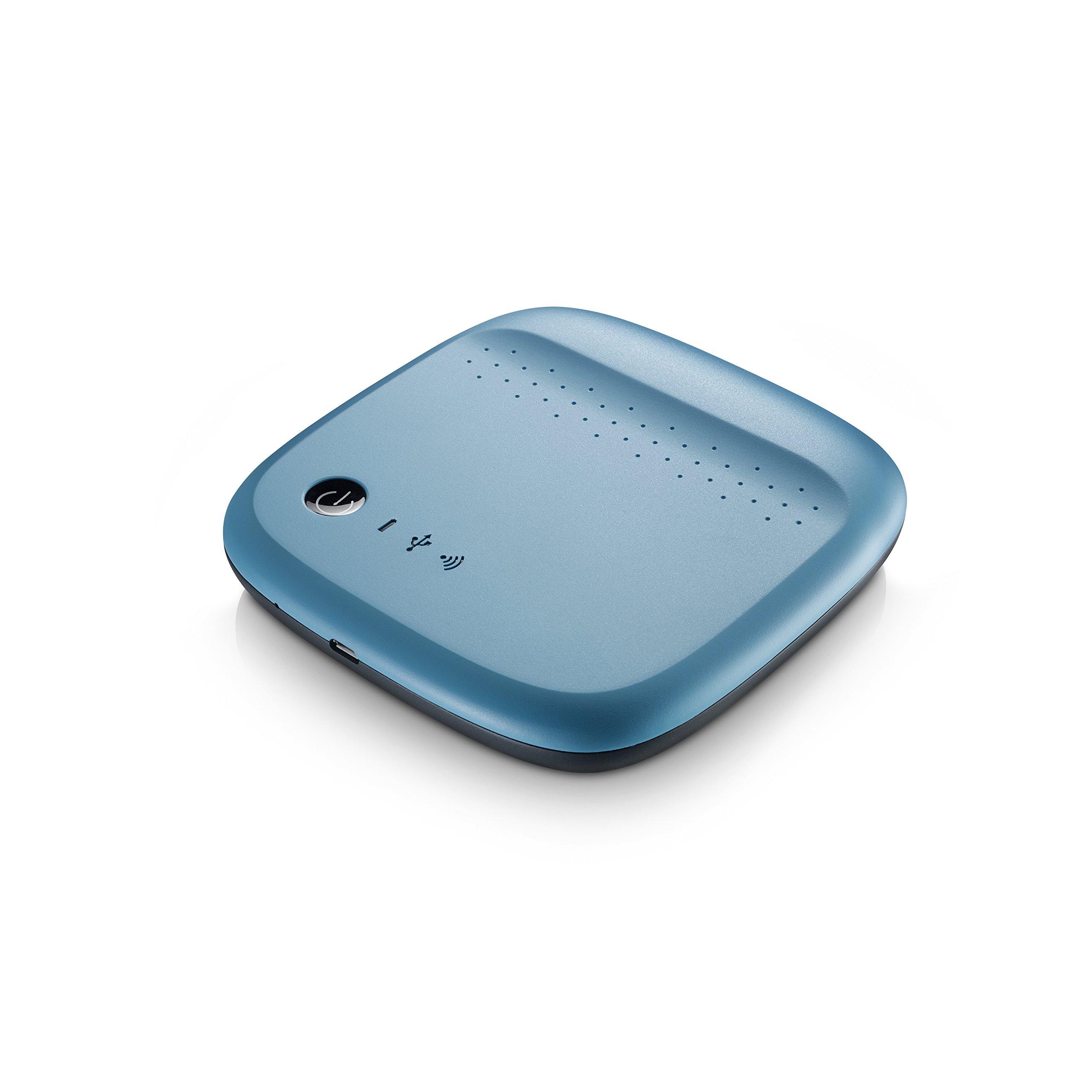 Seagate Seagate Wireless Mobile Portable Hard Drive Storage 500GB STDC500400 (Blue)
