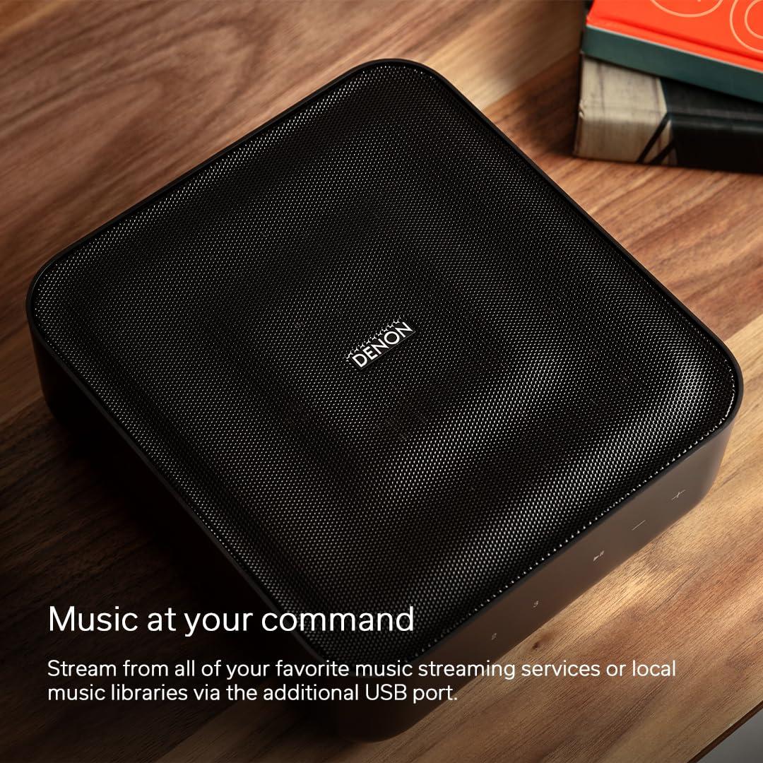 Denon Denon Home Amplifier (100W x 2), Compact Stereo Amplifier with HEOS Built-in, High-Res Audio, Dolby Digital Plus Decoding, Wireless Music Streaming via Wi-Fi, AirPlay 2, and Bluetooth