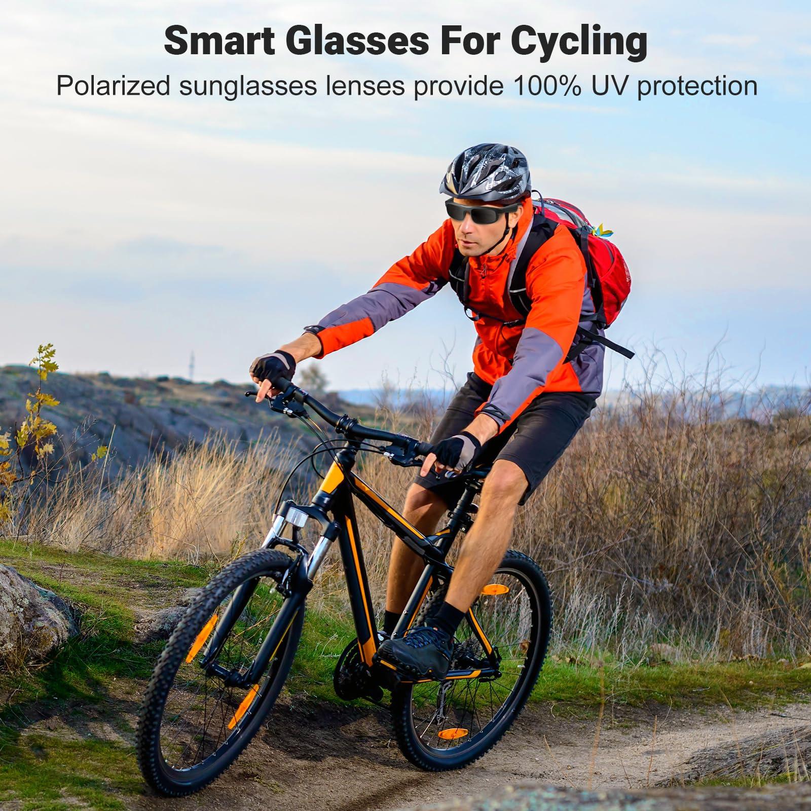 LVTEL LVTEL Smart Glasses, Polarized Bluetooth Sunglasses, Built-in Mic & Speakers, Voice Assistant, UV Protection Audio Sun Glass
