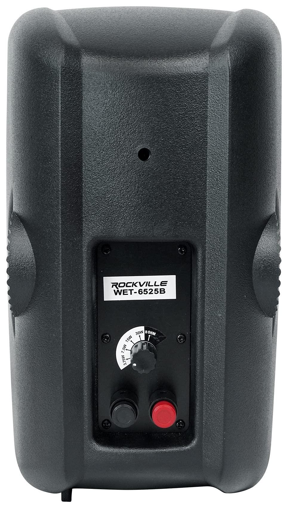 Audiosavings Audiosavings Bundle: (1) JBI CSA 280Z 2 x 80w Commercial 70v Amplifier Amp 4 Restaurant CSA280Z Bundle with (2) 2 Rockville WET-6525B 6.5" 70V Commercial Indoor/Outdoor Wall Speakers (Items 3)