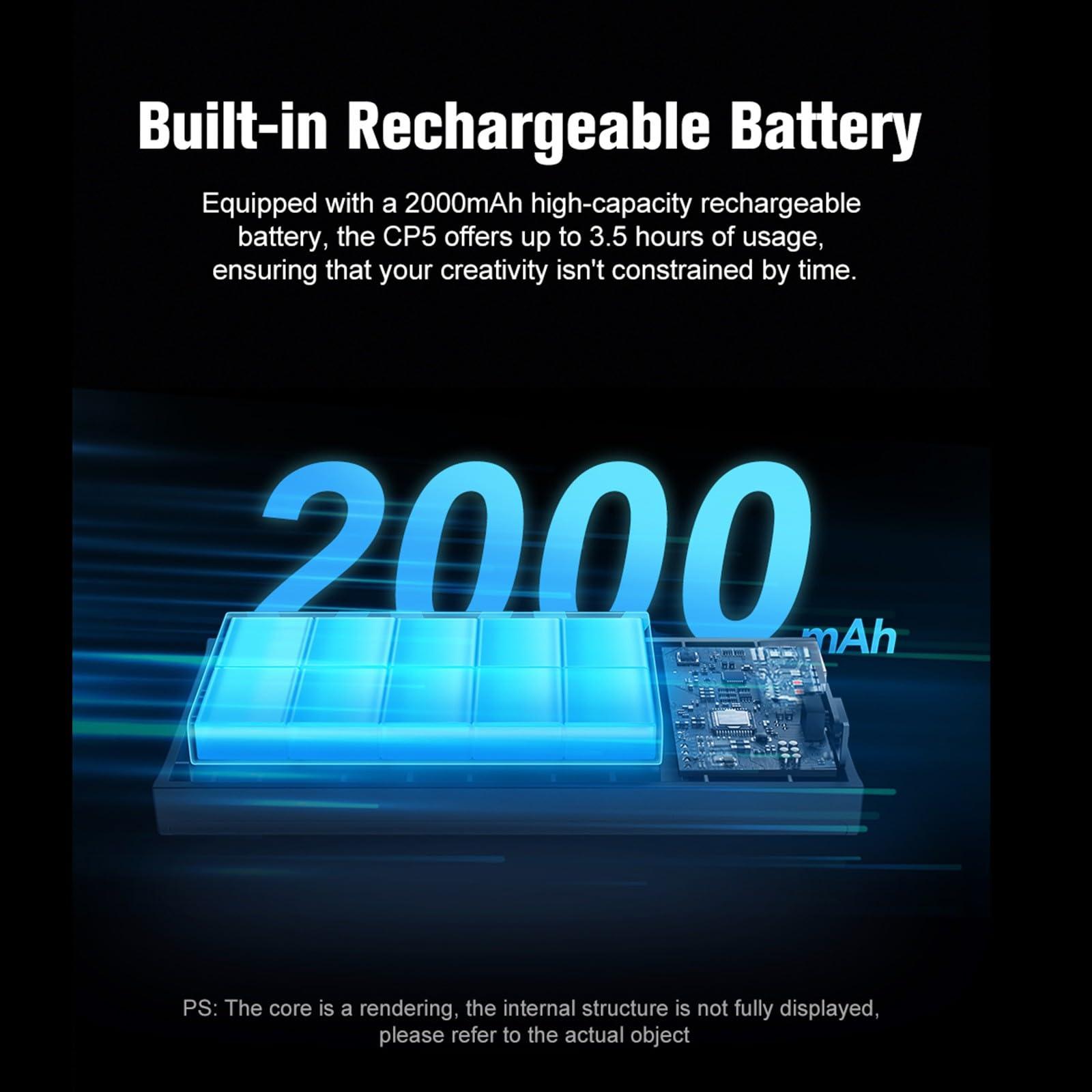 Shimbol Shimbol Snambol CP5 5" Touch Screen Rear Camera Selfie Monitor Alloy Shell iPhone Mini Monitors for iPhone Android Phone Vlogging with Magnetic Silicone Pink Case, Bluetooth Remote