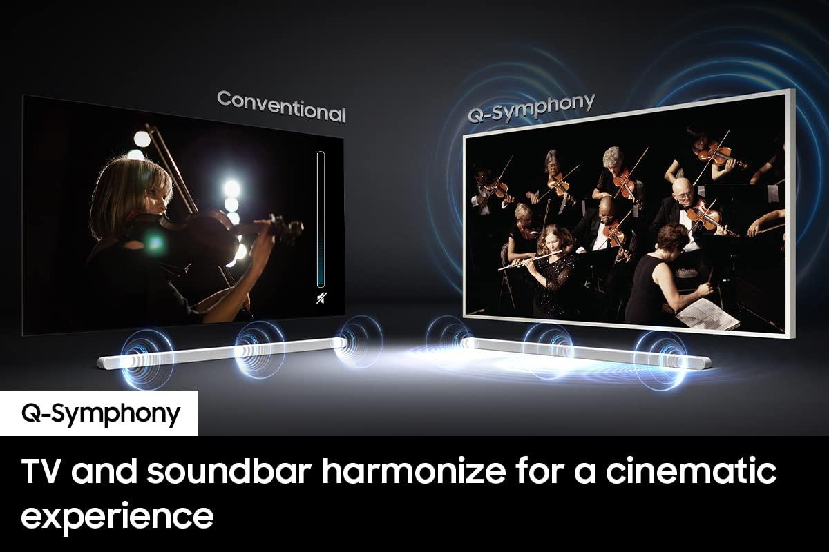 SAMSUNG SAMSUNG HW-S801B/ZA 3.1.2ch Soundbar w/ Wireless Dolby Atmos, DTS:X, Ultra Slim Design, Q Symphony, SpaceFit Sound, Alexa Built-In, Airplay 2, 2022