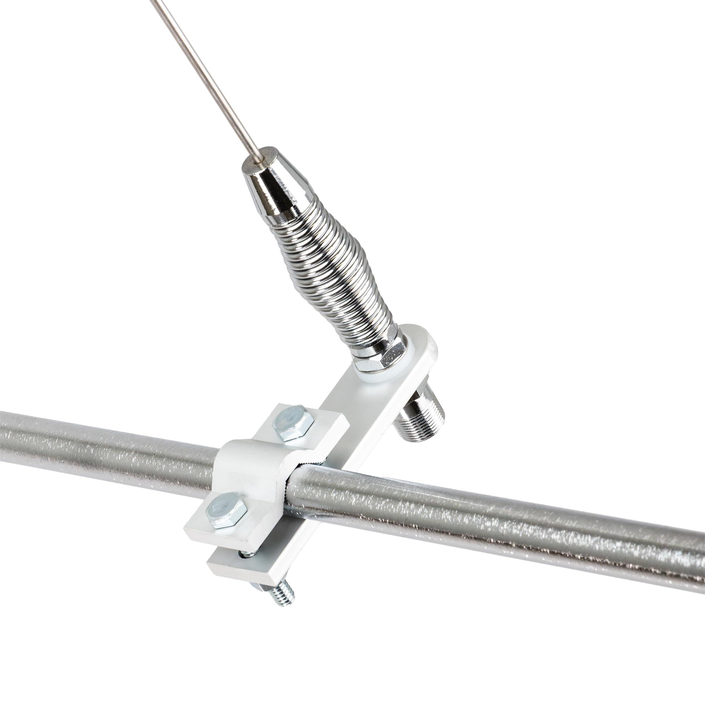 RoadPro RoadPro (RP-557) 28" AM/FM Mirror Mount Stainless Steel Antenna Kit with 2" Shock Spring