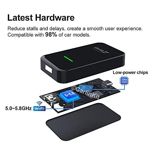 Carlinkit 2023 Wireless CarPlay Adapter CarlinKit 3.0 for Factory Wired CarPlay Cars Model Year: 2016 to 2018, for VW Audi Ford Sync 3 Mazda Mercedes Honda Chevy Subaru Porsche Hyundai Kia Lexus Gmc Acura