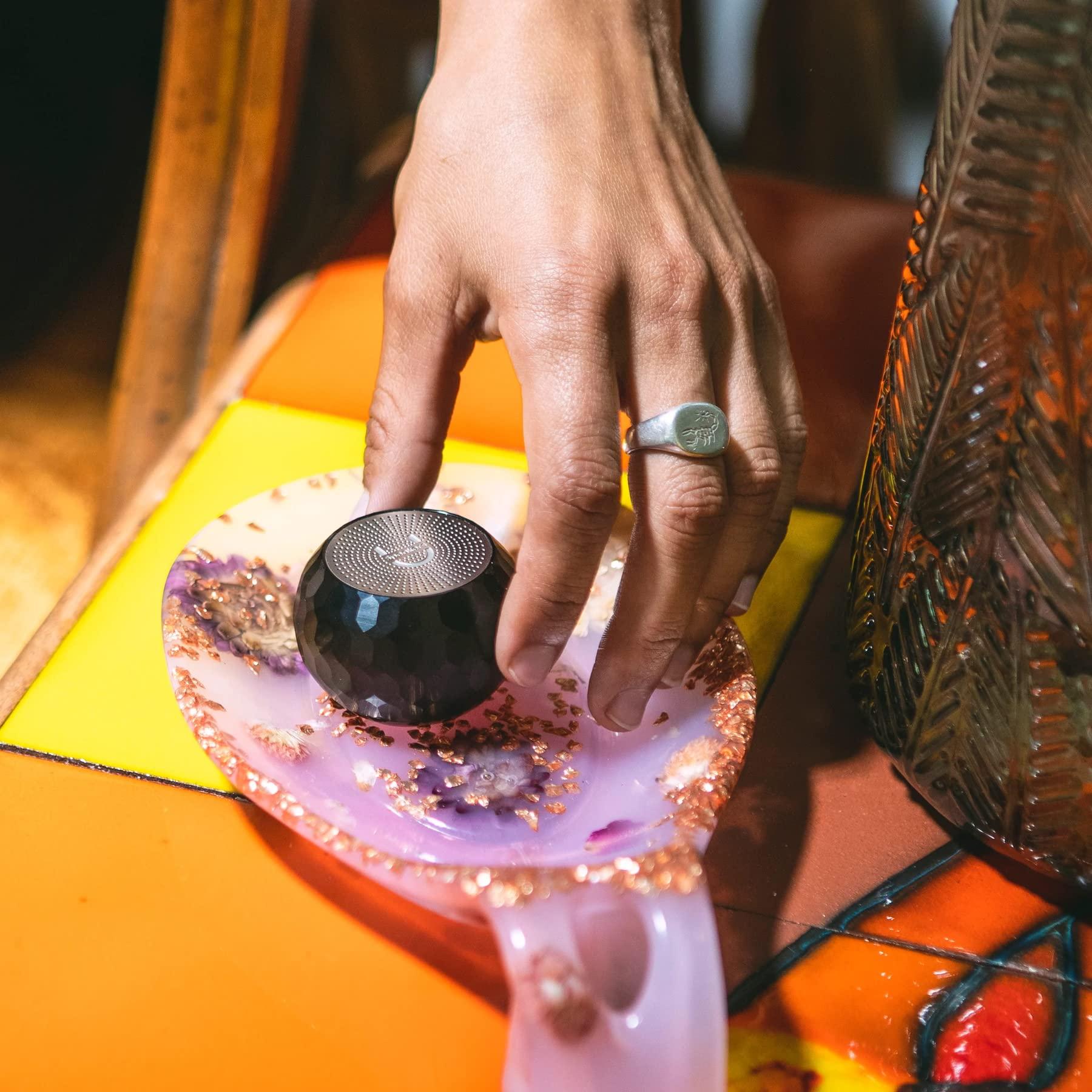 Fashionit Fashionit U Speakers Mini Bluetooth Computer Speaker 2-Pack Bundle with Matching Speaker, Built-in Mic & Selfie Remote Control, for Workspace, Desktop, Laptop, Mobile, Tablet, PC - Glam Black