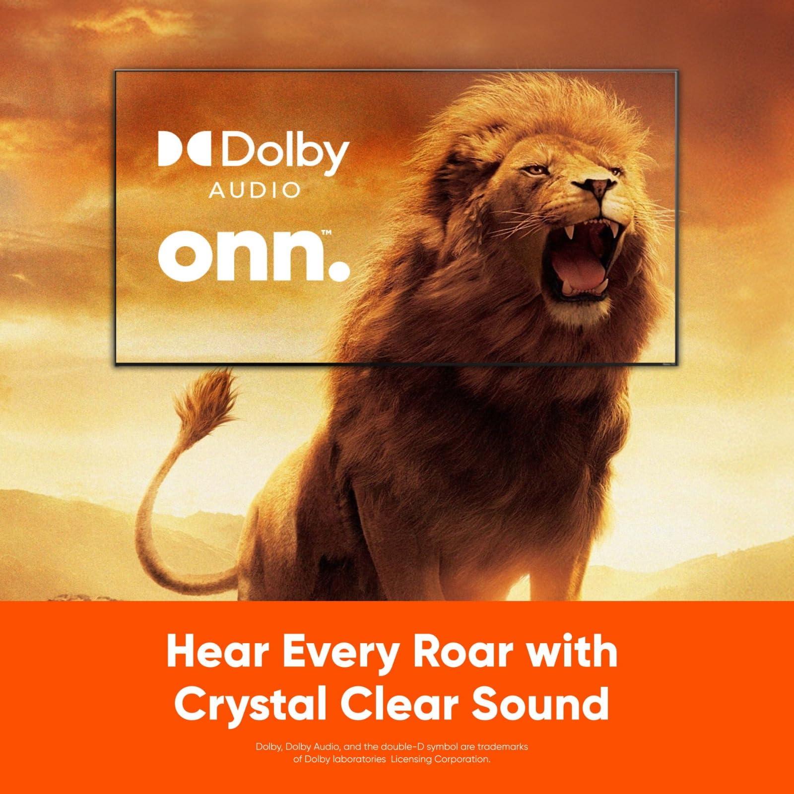 ONN Onn 50-Inch Class 4K Ultra HD LED Smart TV HDR (2160p) Resolution, 60 Hz Refresh Rate, DLED Display, Wireless Streaming, 100012585 (Renewed)