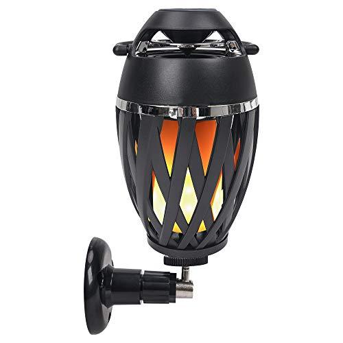 Sound Town Sound Town 2-Pack Portable Bluetooth Speakers with LED Lights, True Wireless Stereo (TWS) Bluetooth, Wall Mount Brackets, and Decorative Flame, for Outdoors, House Party, Patio and Home (OPIK-F1-PAIR)